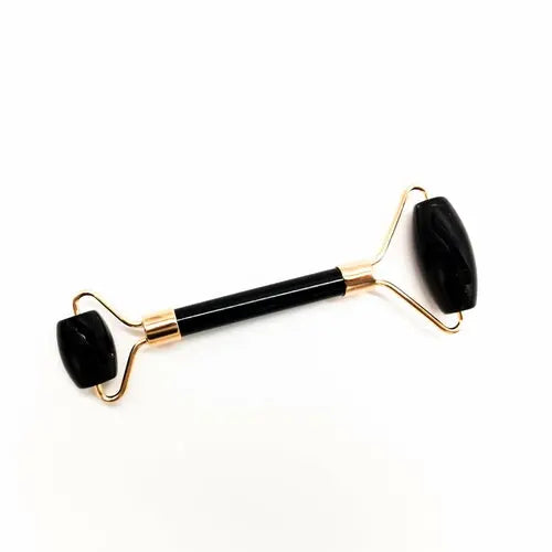 Copper &amp; Crystal Face Roller - Massager Pink Corydalis