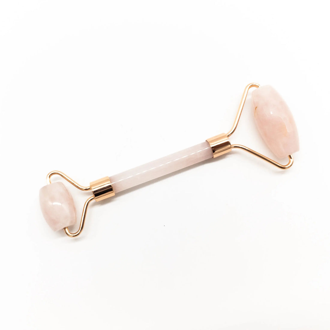 Copper &amp; Crystal Face Roller - Massager Pink Corydalis