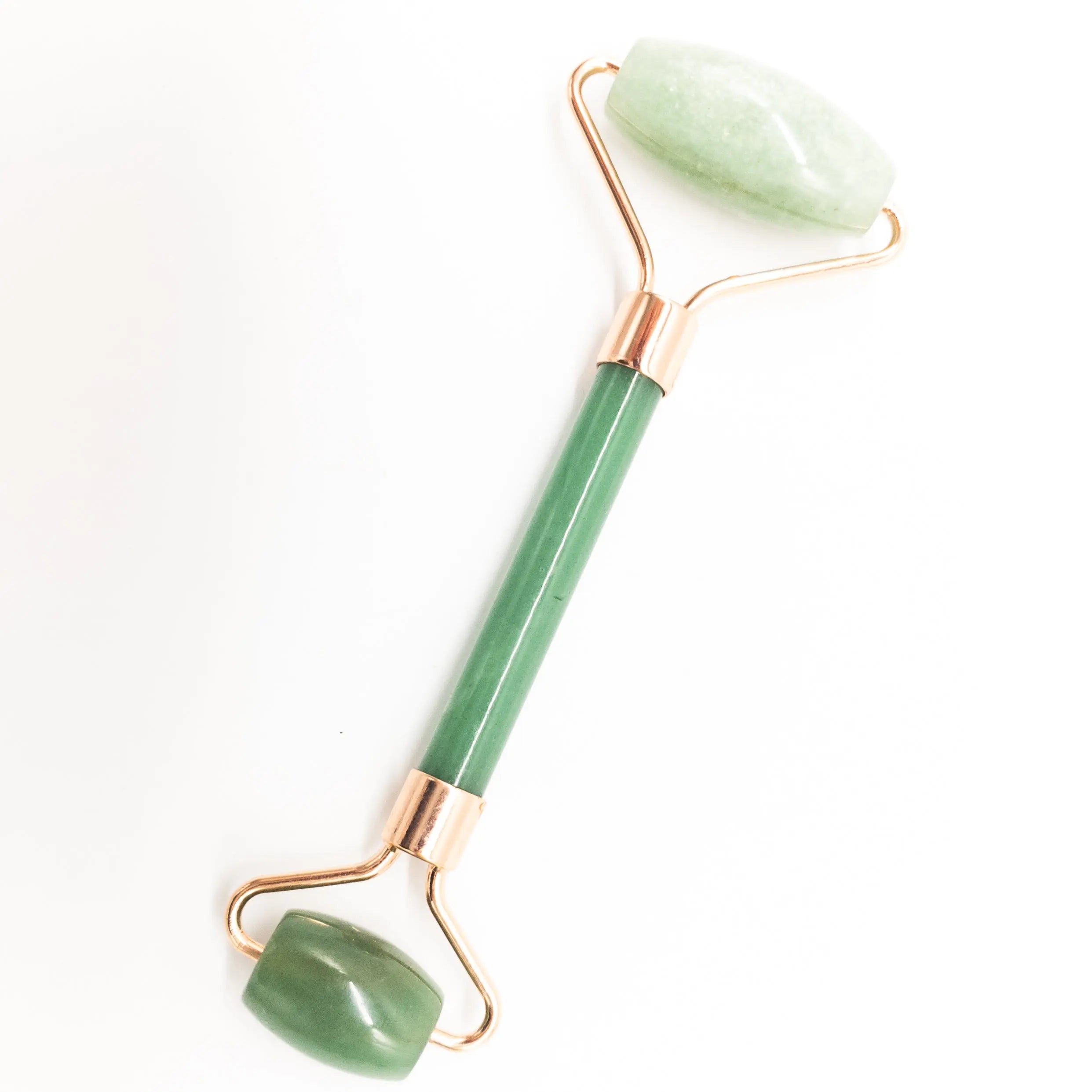 Copper &amp; Crystal Face Roller - Massager Pink Corydalis