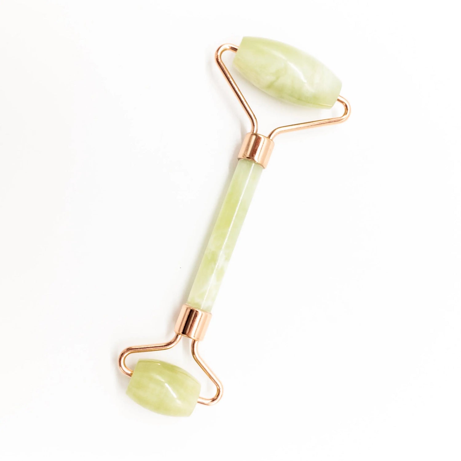 Copper &amp; Crystal Face Roller - Massager Pink Corydalis