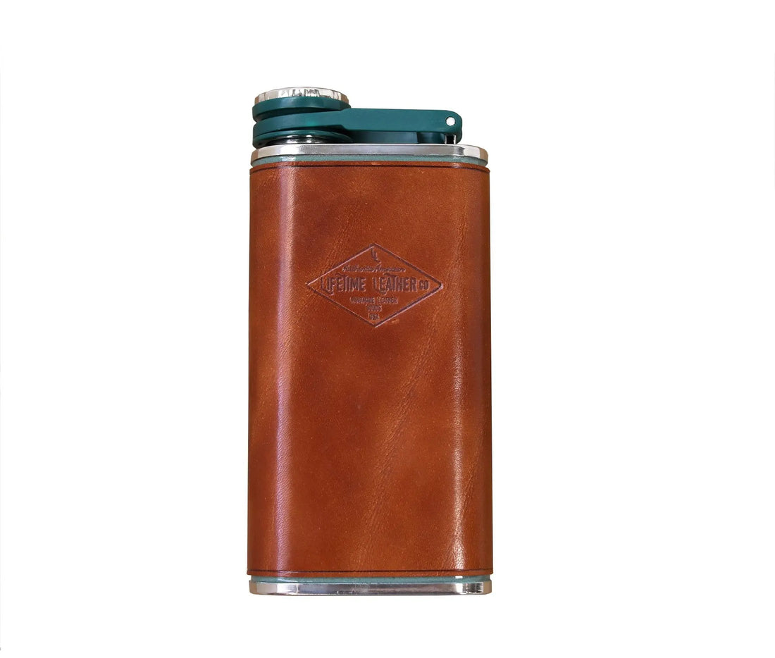 Leather Flask Olive Iolaus