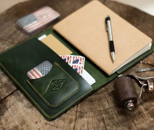 Leather Journal Olive Iolaus