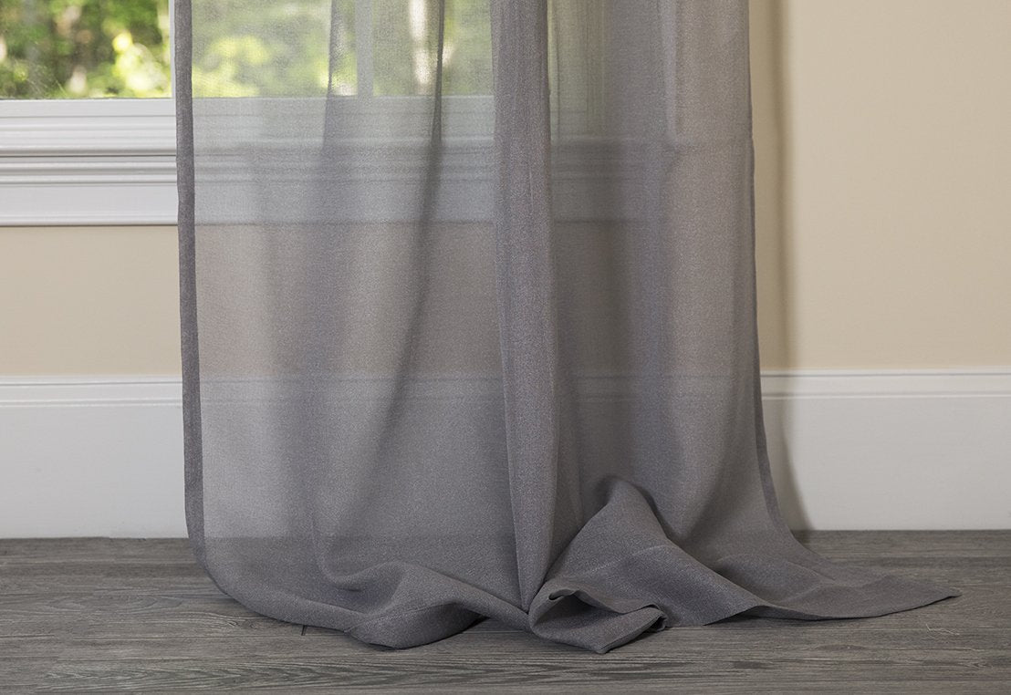 ML16605 Morning Mist Sheer Curtain Pink Leto