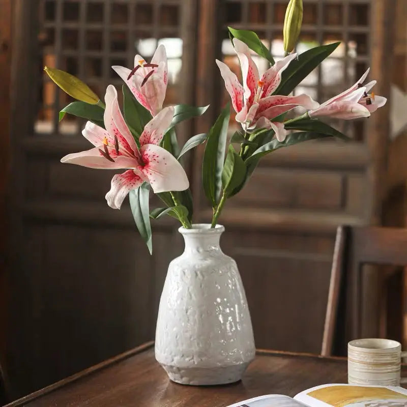 Artificial Real Touch Lily Stem 30" Tall Sangria Uranus