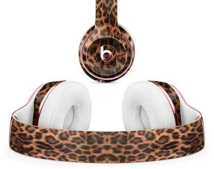 Mirrored Leopard Hide - Full Body Skin Decal Wrap Kit for Beats by Dre Blue Leto