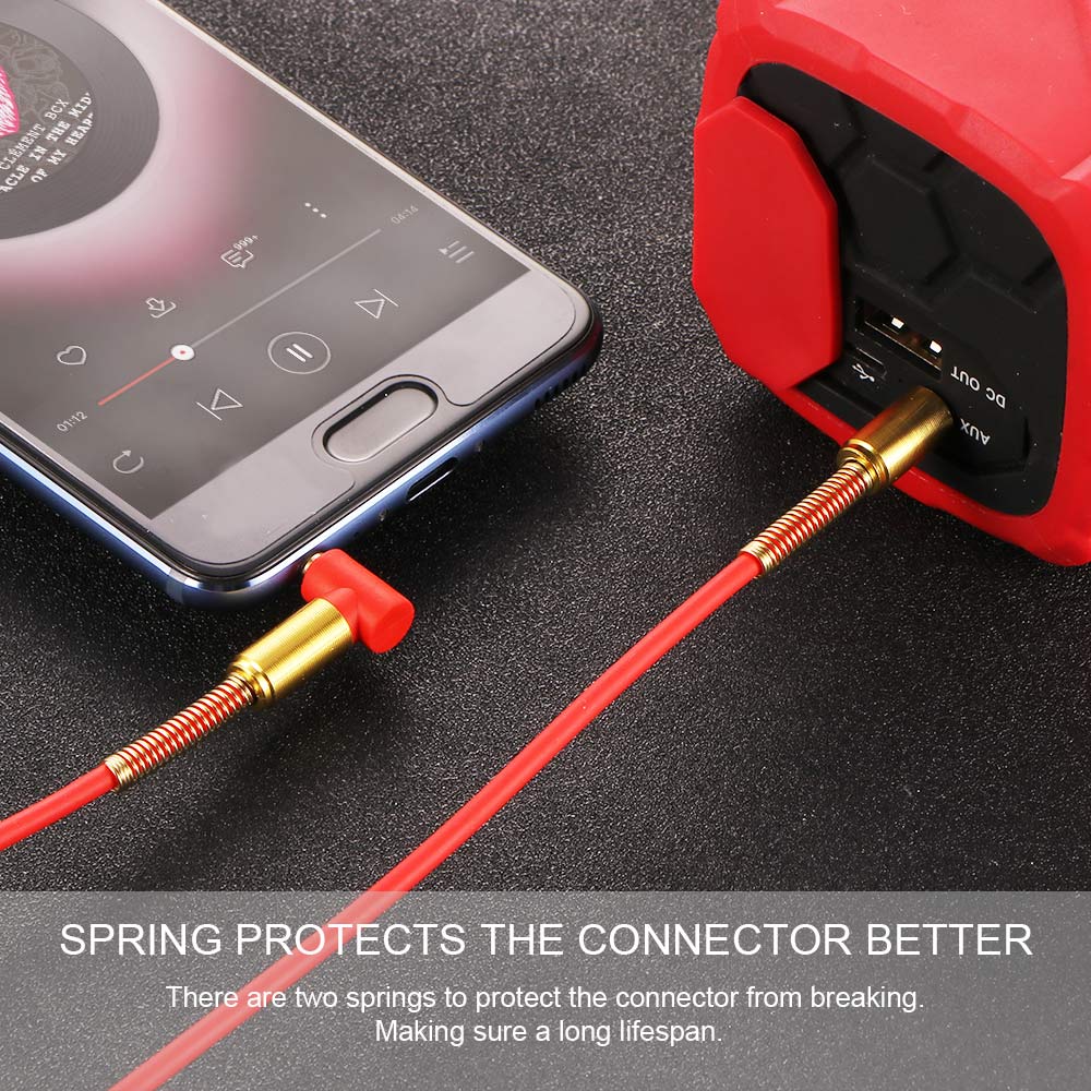 Car Aux Audio Cable 3.5mm Jack Stereo Audio Cable Teal Simba