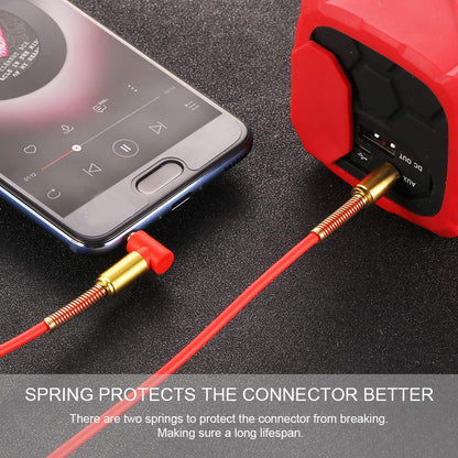 Car Aux Audio Cable 3.5mm Jack Stereo Audio Cable Teal Simba