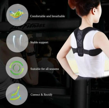 Unisex Adjustable Back Posture Corrector Yellow Pandora