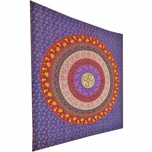 Botanical Garden Theme Wall Decoration Full Size Tapestry Silver Hestia