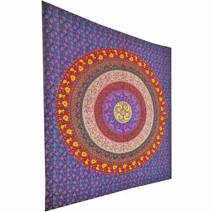 Botanical Garden Theme Wall Decoration Full Size Tapestry Silver Hestia