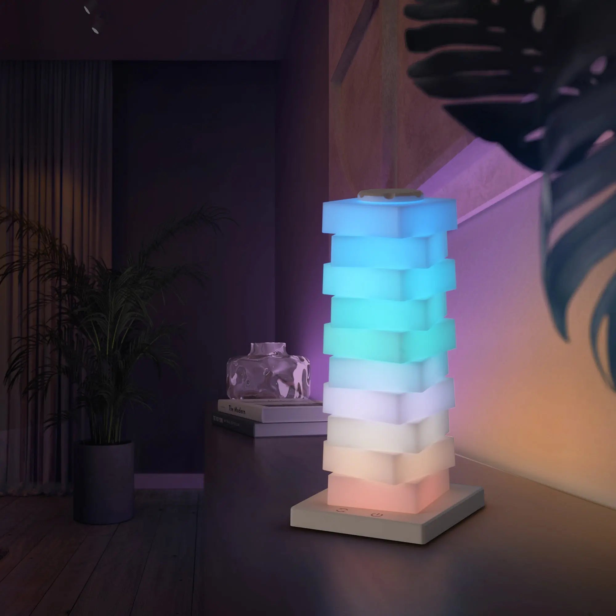 RGB Rotating Splicing Table Lamp Sangria Apricot