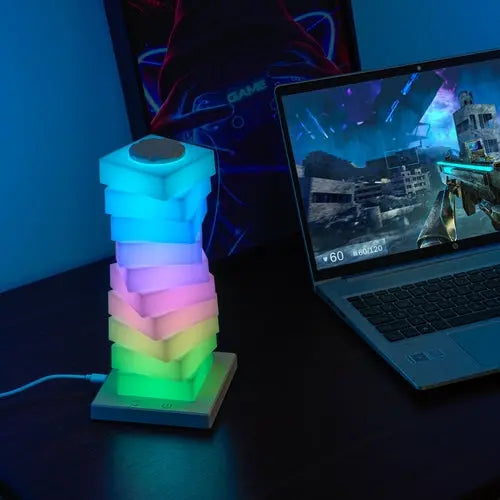 RGB Rotating Splicing Table Lamp Sangria Apricot