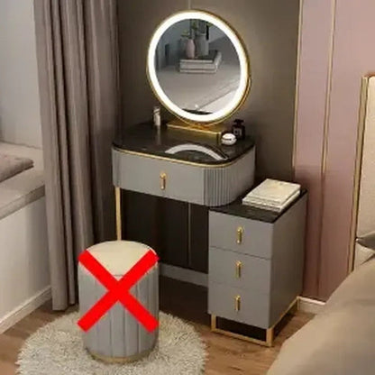 A Set Makeup Dressing Table with Mirror Slate Furniture Girl Bedroom Yellow Angel