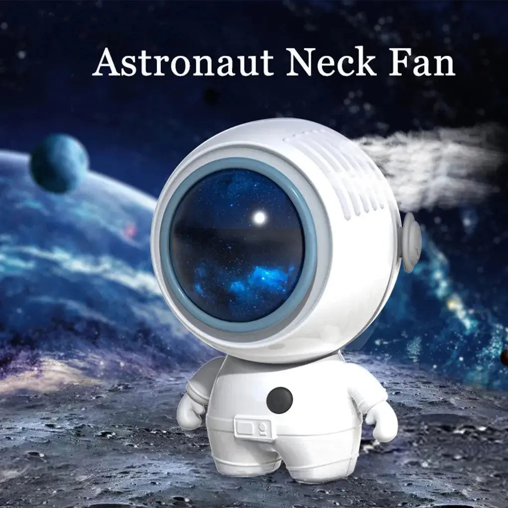 Astronaut Neck Hanging Fan Portable Cute Quiet Running Brushless Motor Maroon Asteria