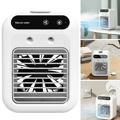 Portable Air Conditioner Fan 2 Speeds Air Cooling Fan with Humidifier Maroon Asteria