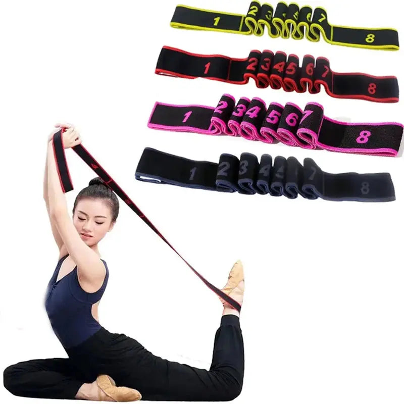 4*90cm Yoga Elastic Stretch Belt Fitness Resistance Band Exercise Pull AliExpress