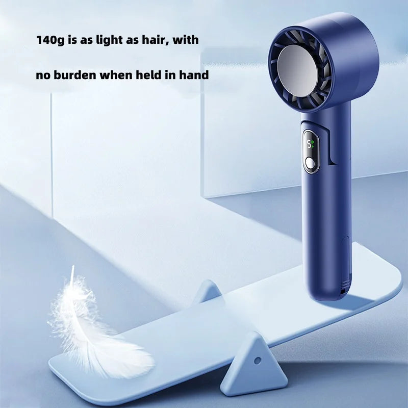 Refrigeration Handheld Fan Portable Power Bank Desktop Can Be Maroon Asteria
