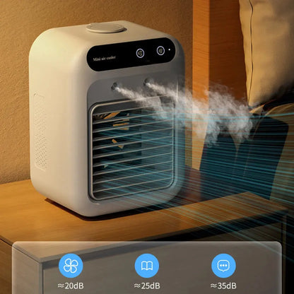 Portable Air Conditioner Fan 2 Speeds Air Cooling Fan with Humidifier Maroon Asteria