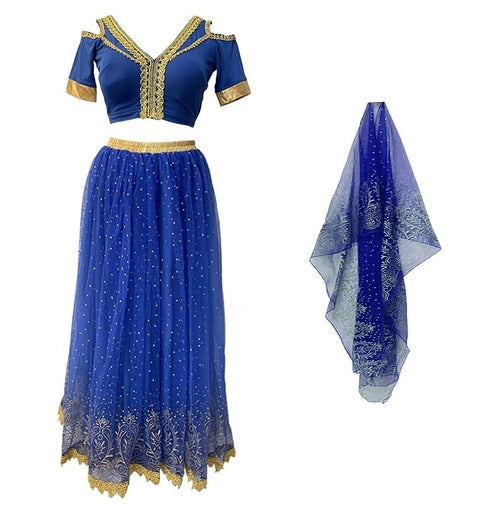 Jasmine Princess Outfit Party Cosplay Arabian Princess Costumes Red Iphigenia