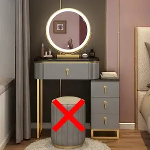 A Set Makeup Dressing Table with Mirror Slate Furniture Girl Bedroom Yellow Angel