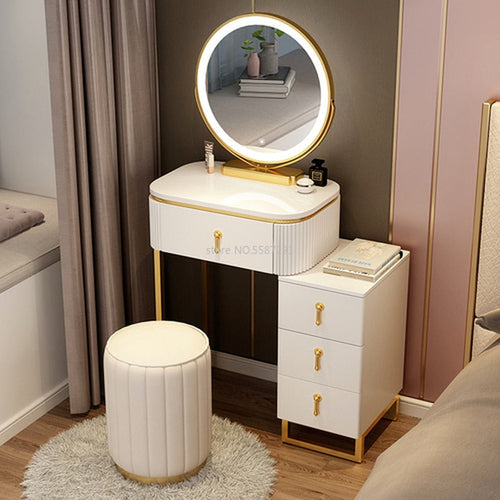 A Set Makeup Dressing Table with Mirror Slate Furniture Girl Bedroom Yellow Angel