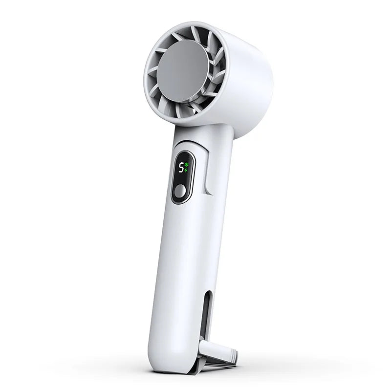 Refrigeration Handheld Fan Portable Power Bank Desktop Can Be Maroon Asteria