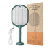 Smart Electric Insect Racket Swatter Zapper 3000V USB Rechargeable Maroon Asteria