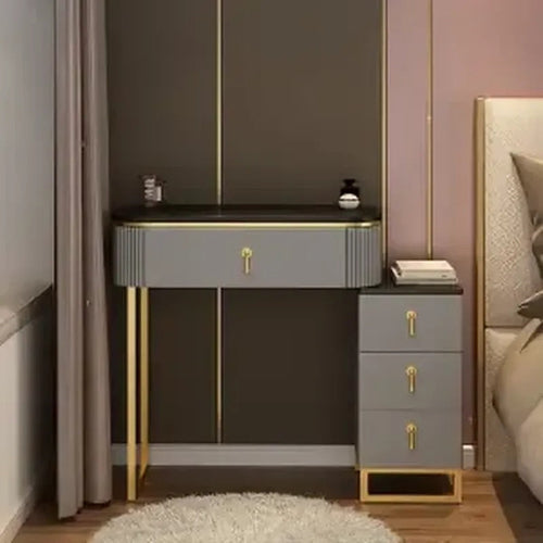 A Set Makeup Dressing Table with Mirror Slate Furniture Girl Bedroom Yellow Angel