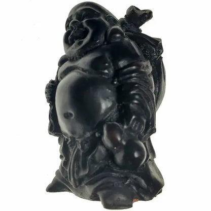 Little Buddha Resin Statue Silver Hestia