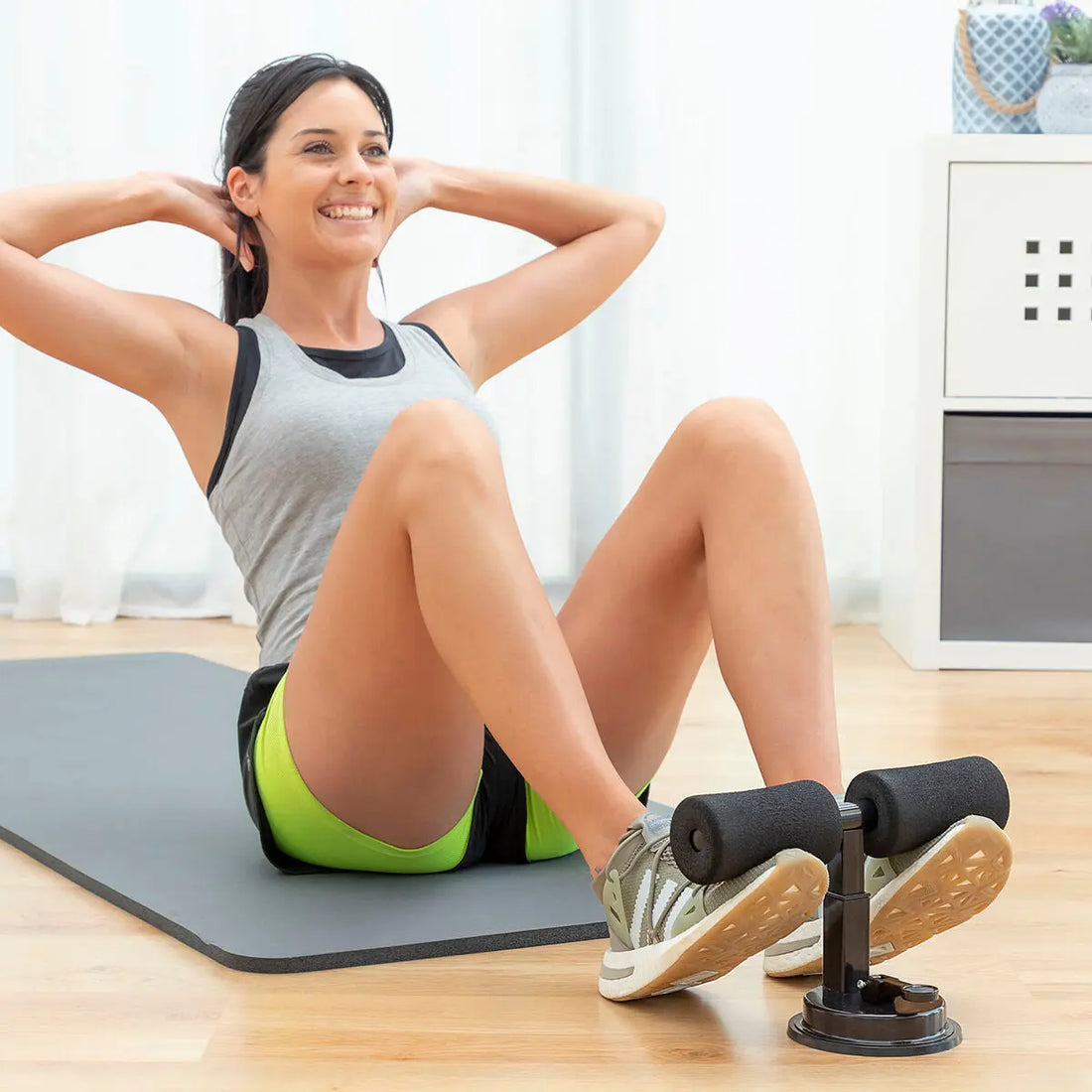 Sit-up Bar for Abdominals with Suction Pad and Exercise Guide CoreUp Bigbuy