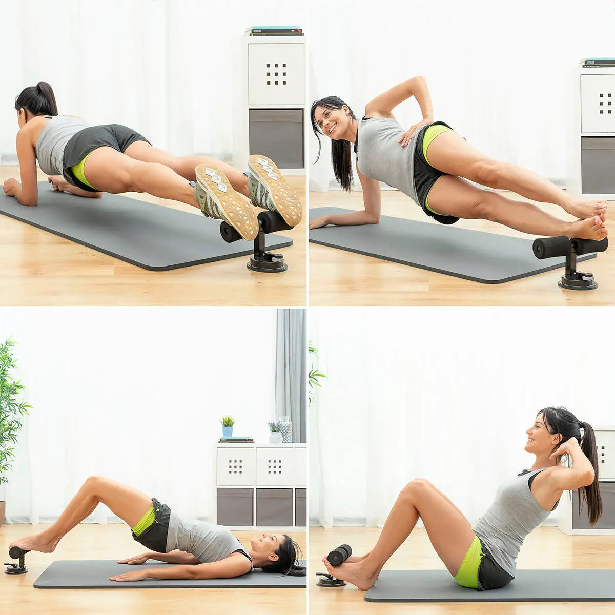 Sit-up Bar for Abdominals with Suction Pad and Exercise Guide CoreUp Bigbuy