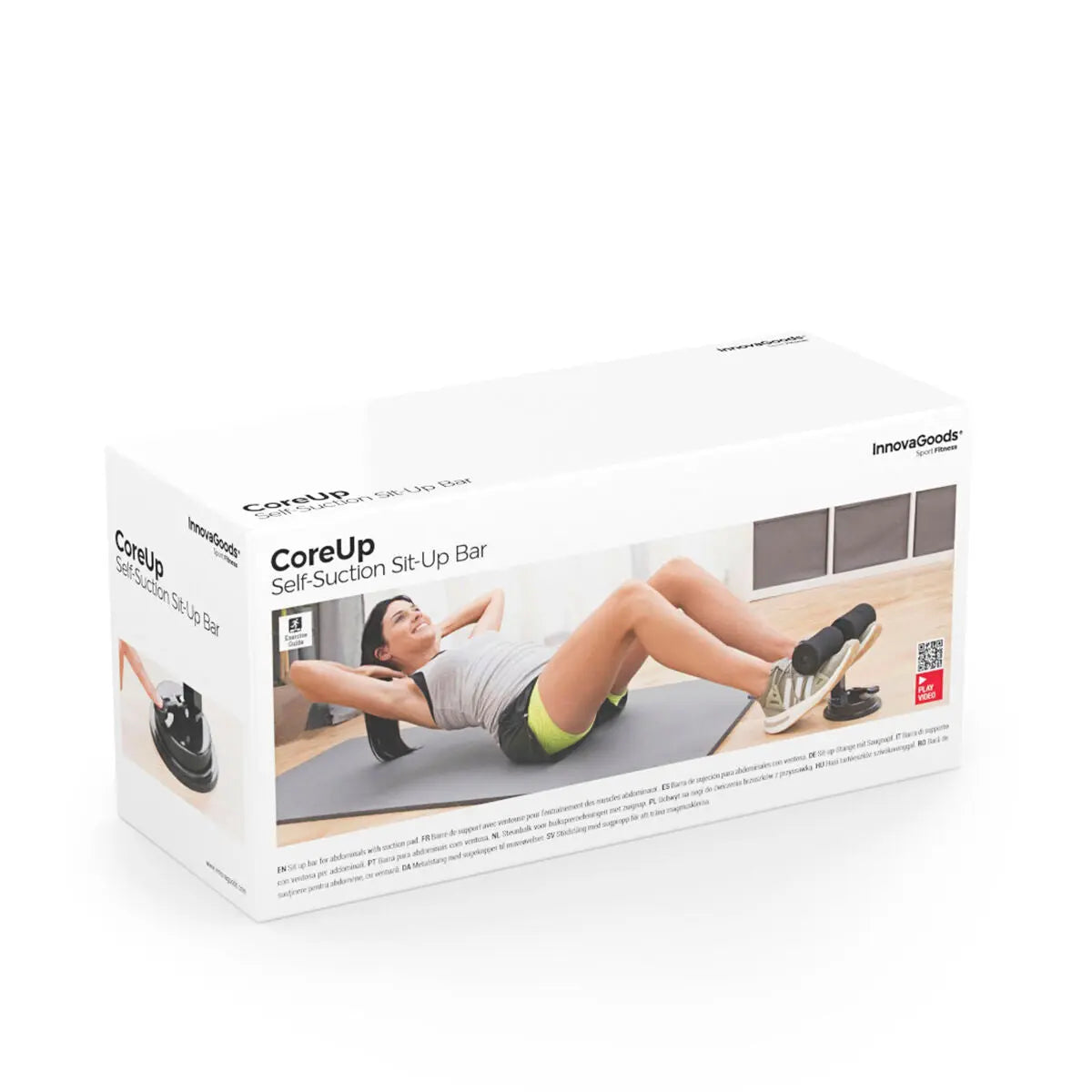 Sit-up Bar for Abdominals with Suction Pad and Exercise Guide CoreUp Bigbuy