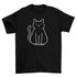 Minimalist cat t-shirt Turquoise Theseus