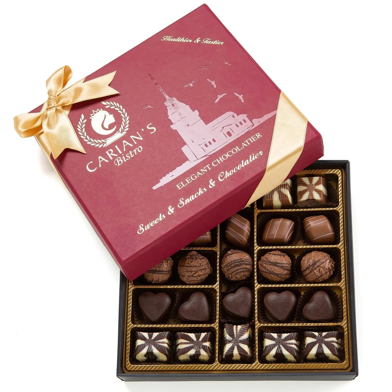 Bistro Chocolate Box Luxury Selection Maroon Clymene