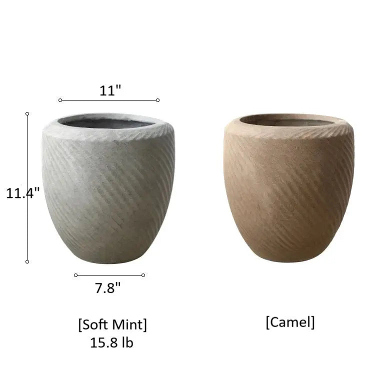Comtemporary Swirl Planter Sangria Uranus