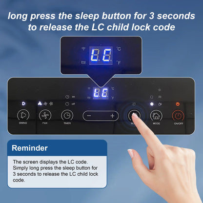 Portable Air Conditioners 12000 BTU, Room Air Conditioning Portable for Room, 24H Timer, 5-In-1 Quiet AC Unit as Cooler Dehumidifier Fan, Remote Control Window Kit Included