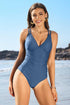 Ruched Bathing Suits Strappy V Neck Monokini Jade Icarus