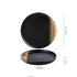 Creative Black Gold Ceramic Plate Household Dishes Crimson Medea