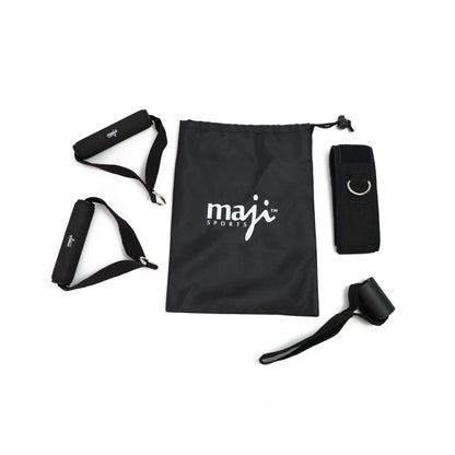 Full-Body Resistance Training Workout Tube Kit Black Lavender
