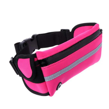 Velocity Water-Resistant Sports Running Belt and Fanny Pack for Outdoo Black Lavender