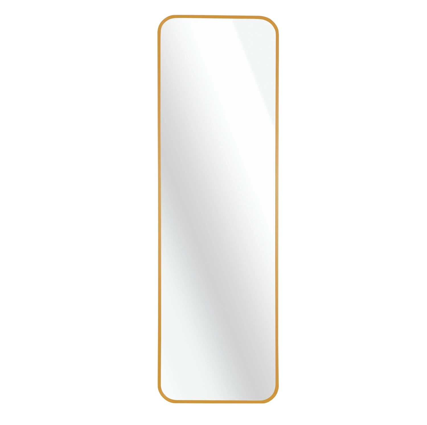 Gold 47 x 14IN Door mirror. Sangria Beech