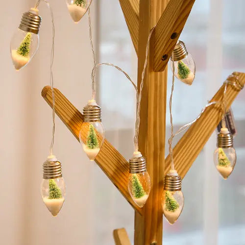 New LED Wishing Bottle String Lights Battery Powered Maroon Asteria