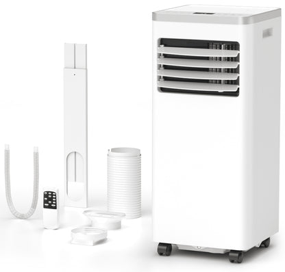 Portable Air Conditioner, 8,000 BTU Ashrae, 4-In-1 Portable AC Cooler, Dehumidifier&amp; Fan Mode, Remote Control, Floor Standing AC 5,000 BTU (SACC) up Cooling to 250 Sq.Ft