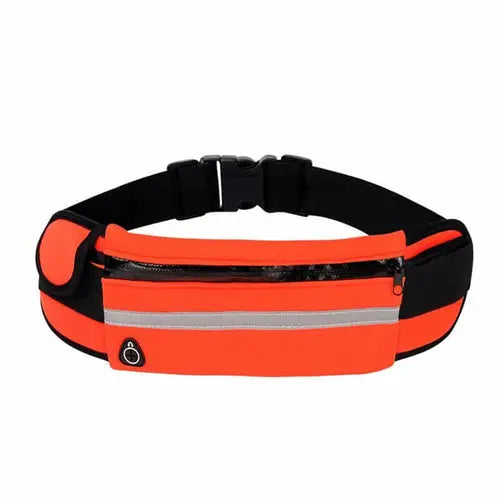 Velocity Water-Resistant Sports Running Belt and Fanny Pack for Outdoo Black Lavender