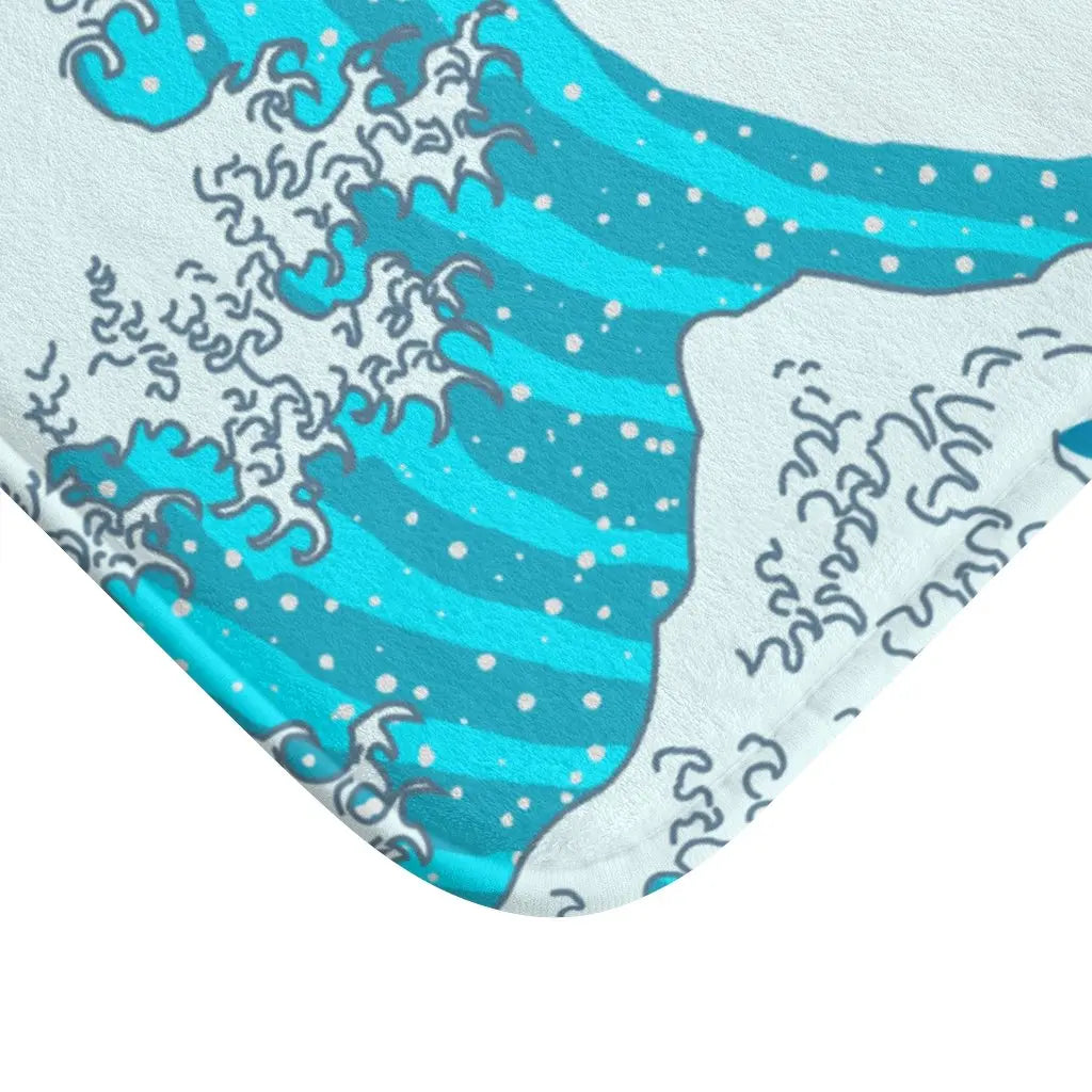 Waves Bath Mat Yellow Pandora