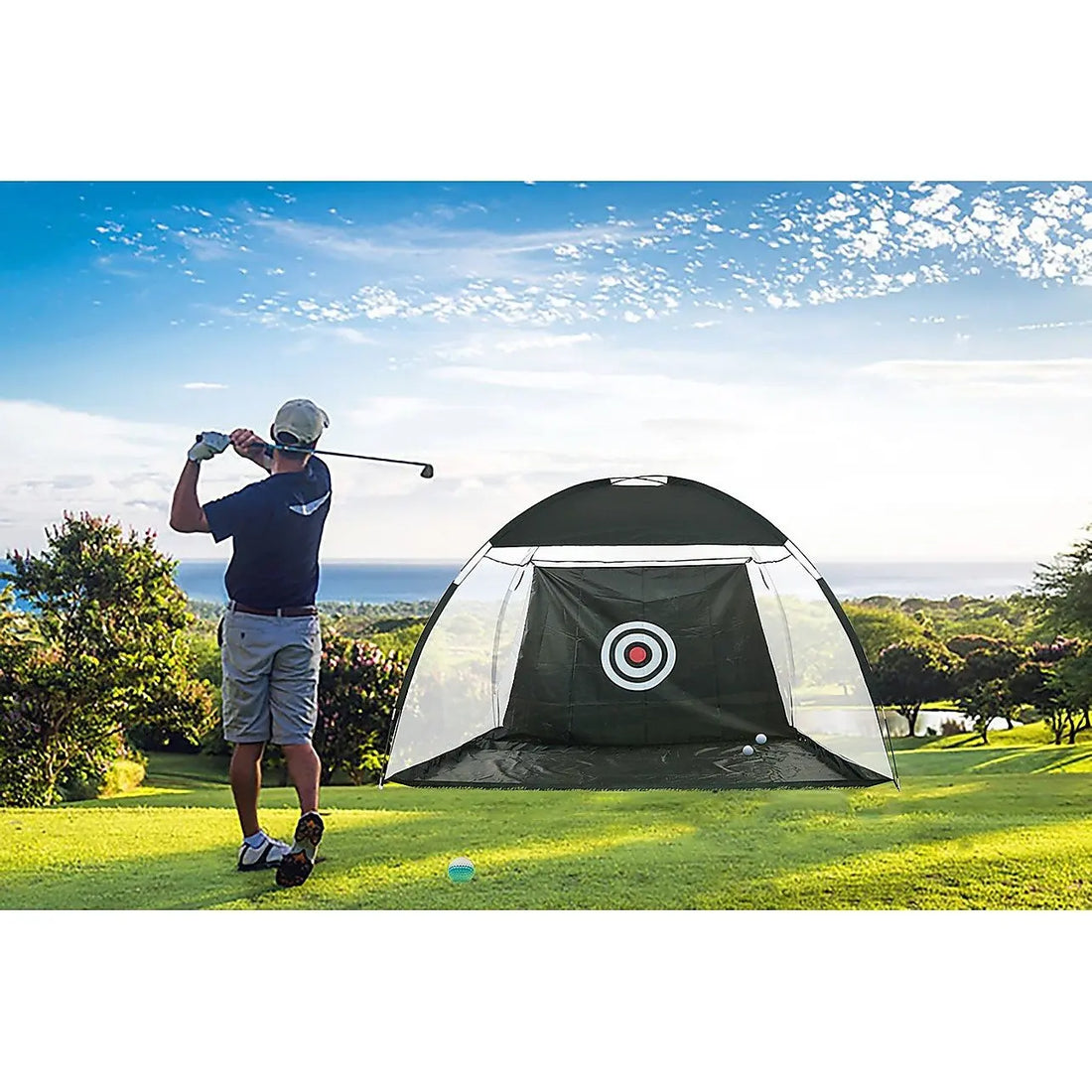 3m Indoor Outdoor Golf Practice Net Swing Net Home Practice Magenta Danae
