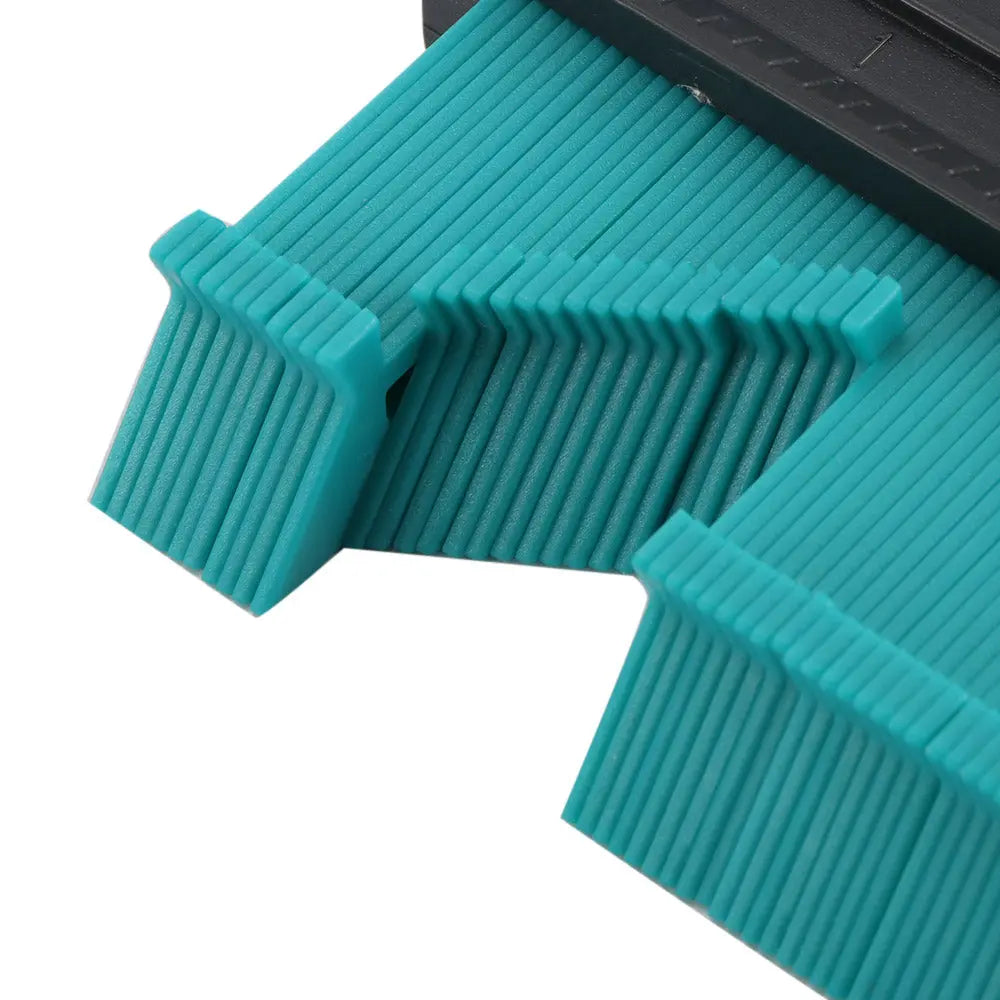 Contour Irregular Profile Measuring Gauge Ruler Teal Simba