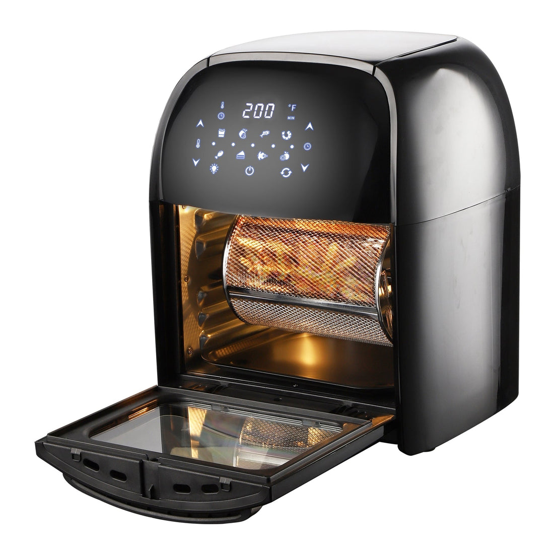 Supersonic National 3-In-1 12 Qt Air Fryer - Dehydrator - Rotisserie Sky Iapetus
