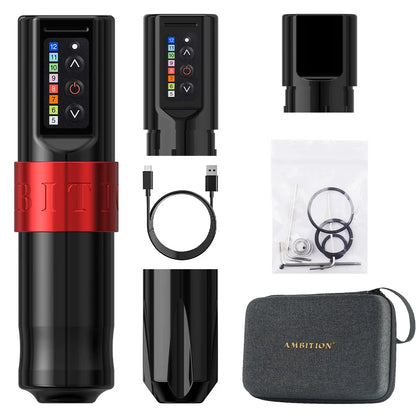 FLUX Professional Wireless Tattoo Machine Pen Strong Coreless Motor 2400 Mah Lithium Battery for Tattoo Artist