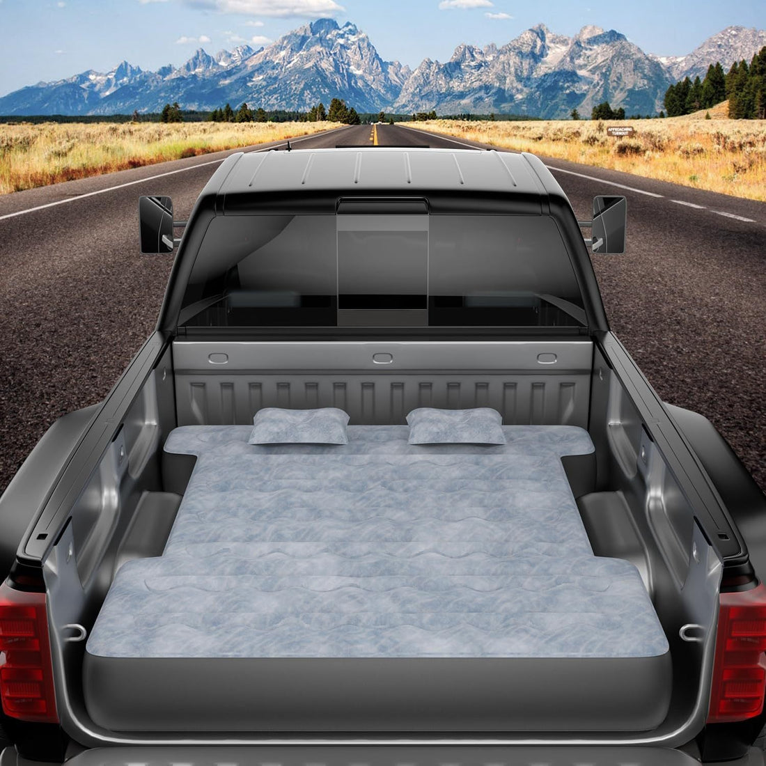 Truck Bed Air Mattress Inflatable Air Mattress For 5.5-5.8ft Short Truck Pickup Air Mattress For Camping Outdoor Bed Mattress For Travel Quick Inflation Mattress With Carry Bag Pink Lucy